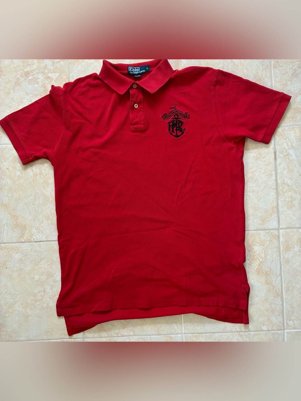 Rare Vintage Polo by Ralph Lauren Red Men’s Polo Shirt Sz L